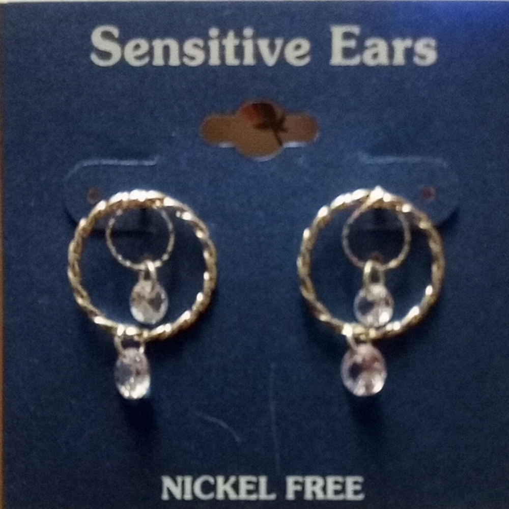 Elegant Gold and Silver Hoop Earrings